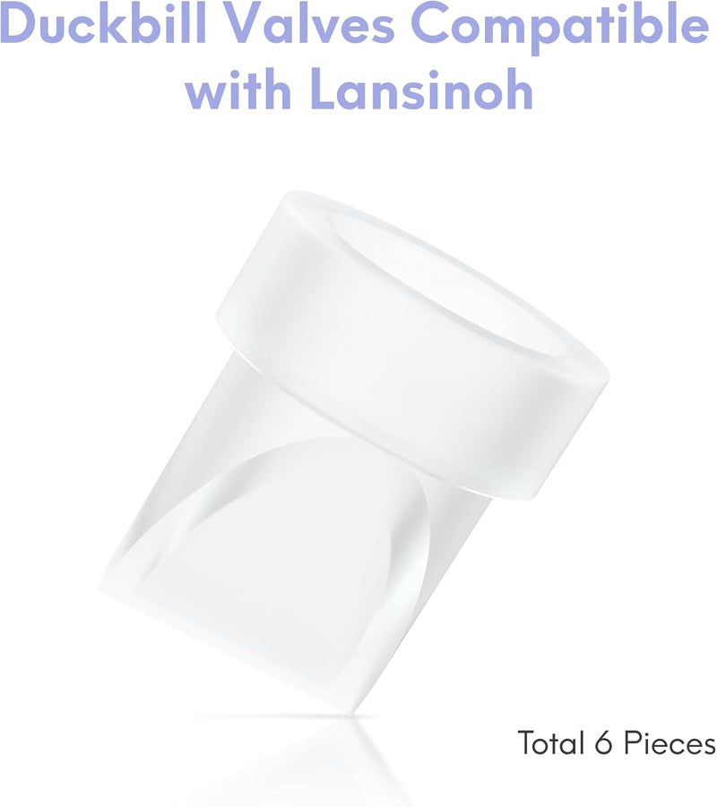 Durceler Replacement 6 Piece Duckbill Valves/Duck Bill Valve Compatible with Lansinoh Breast Pump Part, Use with Signature Pro/Smartpump/Manual Pumps, Accessories Made by , Pump Parts - Image 4